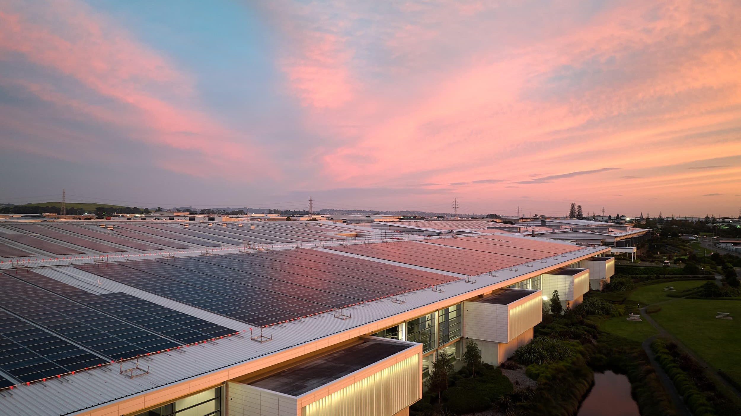 Largest Solar installation on commercial rooftop in New Zealand